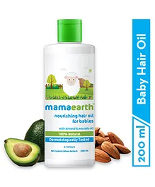 Mama Earth Nourishing Baby Hair Oil White - 200 ml