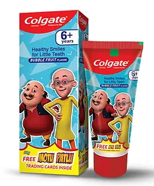Colgate Kids Toothpaste Gentle Protection Motu Patlu Bubble Fruit Flavour Pack of 2 - 80 gm Each