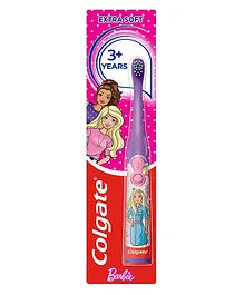 Colgate Kids Barbie Battery Powered Electric Toothbrush Extra Soft Bristles - Multicolor