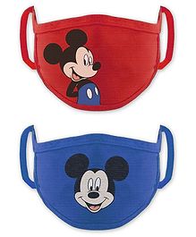 Babyhug 4 to 8 Years Washable & Reusable Knit Face Mask Mickey Mouse - Pack of 2