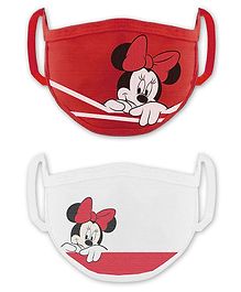 Babyhug 2 to 4 Years Washable & Reusable Knit Face Mask Minnie Mouse - Pack of 2