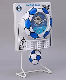 Football Design Pendulum Clock - Blue White