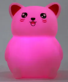 Cat Shaped Night Lamp - Dark Pink