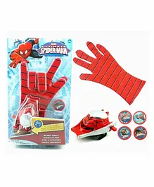Fiddlerz Spider Man Web Launcher Glove with Disc - Red