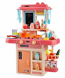 Fiddlerz Kids Kitchen Play Set With Cooking Sound Multicolor - 42 Pieces