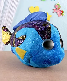 Ty Toy Aqua Fish Soft Toy Blue - Height 14.5 cm
