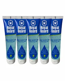 Royal Guard Alcohol Based Hand Sanitizer Gel Pack of 5 - 100 ml Each