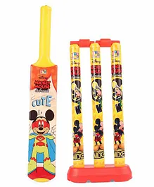 VWorld Cricket Set Kit Mickey Mouse Design (Characters and Colors May Vary)
