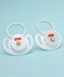 Babyhug Silicone Pacifier Pack of 2 - White