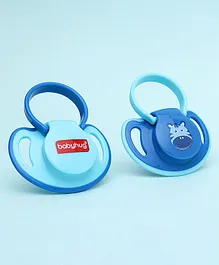 Babyhug Silicone Pacifier With Sterilizer Case Pack of 2 - Blue