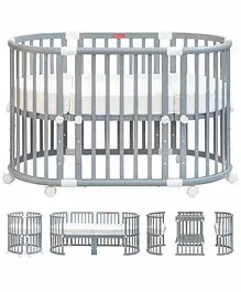 Fisher Price by Tiffany Florence Multifunction Baby Crib and Bed - Grey