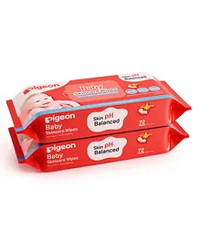 Pigeon Baby Skincare Wipes pack of 2 - 72 Pieces Each