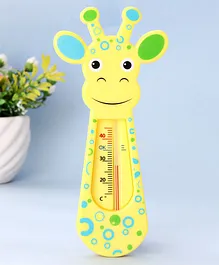 Giraffe Shape Bathwater Thermometer - Yellow