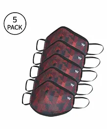 Wildcraft Large Reusable Outdoor W95+ Supermasks Red - Pack of 5