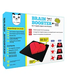Play Panda Magnetic Brain Booster Senior Type 2 - 56 Puzzles 11 Magnetic Shapes