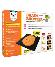Play Panda Magnetic Brain Booster Senior Type 3 - 56 Puzzles 11 Magnetic Shapes