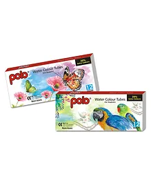 Polo Water Colour Tubes for Students - 12 Shades