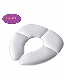 Syga Foldable and Padded Potty Seat Pack of 2 - White