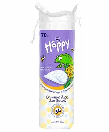 Bella Baby Happy Cotton Pads with D Panthenol & Bidens Extract - 70 Pieces