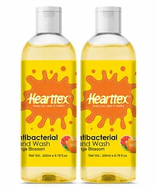 Hearttex Anti Bacterial Hand Wash Orange Blossom 200 ml - Pack of 2