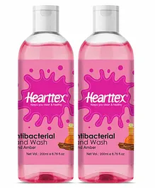 Hearttex Anti Bacterial Hand Wash Grand Amber 200 ml - Pack of 2
