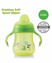 Buddsbuddy Premium Soft Spout Sipper Cup Green - 250 ml
