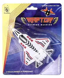 Centy Press & Go Raptor Toy Aeroplane - White