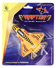 Centy Press & Go Raptor Toy Aeroplane - Yellow