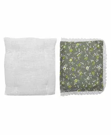 Grandma's Premium Cotton  Head Shaping Mustard Seeds Rai Pillow Printed - Green