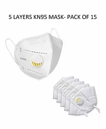 LOF KN 95 Protective Mask White - Pack of 15