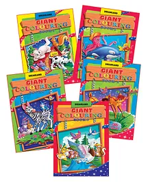Dreamland Publications Giant Colouring 5 Books - English