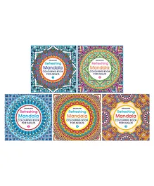 Dreamland Publications Mandala Colouring Books Set of 5 - English