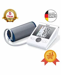 Beurer BM28 Automatic Upper Arm Blood Pressure Monitor with Adaptor - White