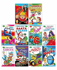Sawan Copy To Colour Books Pack of 10 - English
