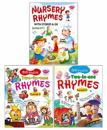 Sawan Nursery Rhymes with Stories and G.K Pack of 3 - Hindi English