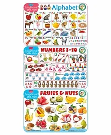 Sawan Educational Table Mats of Alphabet and Numbers Set of 3 - English