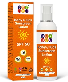 BeyBee Baby Sunscreen Lotion for Kids & Born Babies SPF 50 PA+++, 120ml
