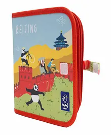 Jester's Chest Cities Of Wonder Beijing Reusable Doodle Book Red- 10 Mixed Pages
