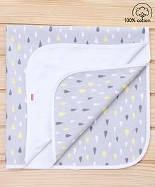 Babyhug Cotton Diaper Changing Mat And Bed Protector - Grey