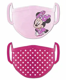 Babyhug 4 to 8 Years Washable & Reusable Knit Face Mask Minnie Mouse - Pack of 2