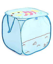  Babyhug Fish Printed Laundry Basket - Blue