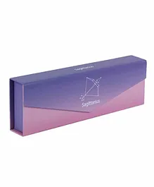 Passion Petals Sagittarius Zodiac Themed Pencil Box - Purple