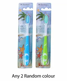 Passion Petals Tooth Brush with Cap Set of 2 (Color May Vary)