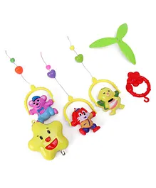 House of Kids Musical Rattles Pack of 5 -(Color and Print May Vary)
