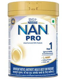 Nestle NAN Pro 1 Infant Formula Powder - 400 gm Tin Pack 
