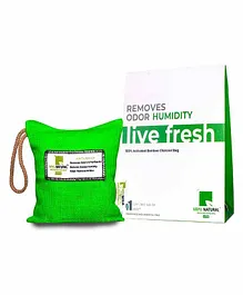 Breathe Fresh Vayu Natural Lite Portable Deodorizer & Dehumidifier Shamrock Green - 200 gm
