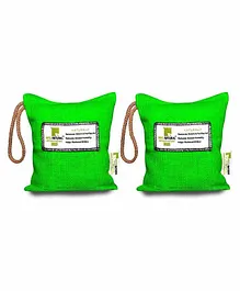 Breathe Fresh Vayu Natural Lite Portable Deodorizer & Dehumidifier Shamrock Green Pack of 2 - 200 gm