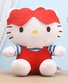 Dimpy Stuff Hello Kitty Soft Toy White & Red - Height 22 cm
