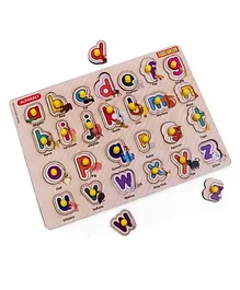 Omocha Knob & Peg Alphabet & Animal Themed Puzzle Multicolour - 26 Pieces