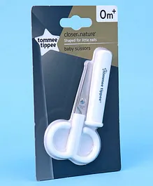 Tommee Tippee Baby Scissors with Cover - White
